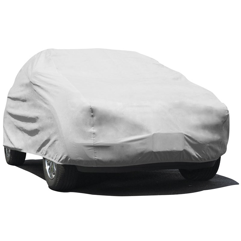 Budge Lite SUV Car Cover, Single-Layer Breathable Indoor Dust Proof Protection, Lightweight Non-Abrasive Fabric, Fits SUVs up to 210" L x 68" W x 60" H, Gray - Image 1